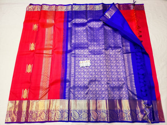 Kanchipuram Pure Silk Saree Bridal Kanjivaram Sari SPK269