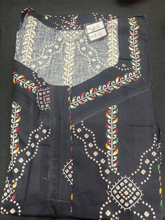 Free size Indian Cotton Nighty Nightgown NI16