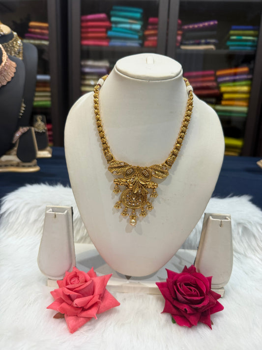 Traditional Indian Jewellery Brass Necklace N10