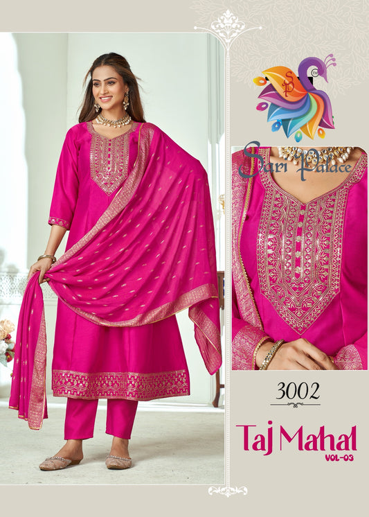 Wine Indian Pakistani Anarkali Outfit Salwar Kameez Kurti Suit EID SS42