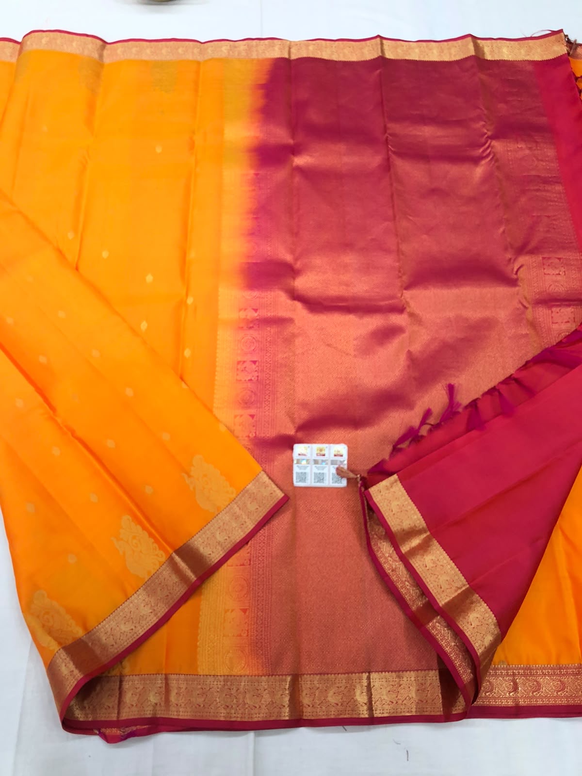 Kanchipuram Pure Silk Saree Bridal Indian Kanjivaram Sari SPK340