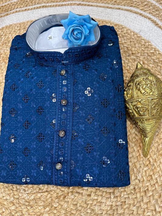 Peach Men’s Kurta Indian Sherwani Bollywood outfit M15