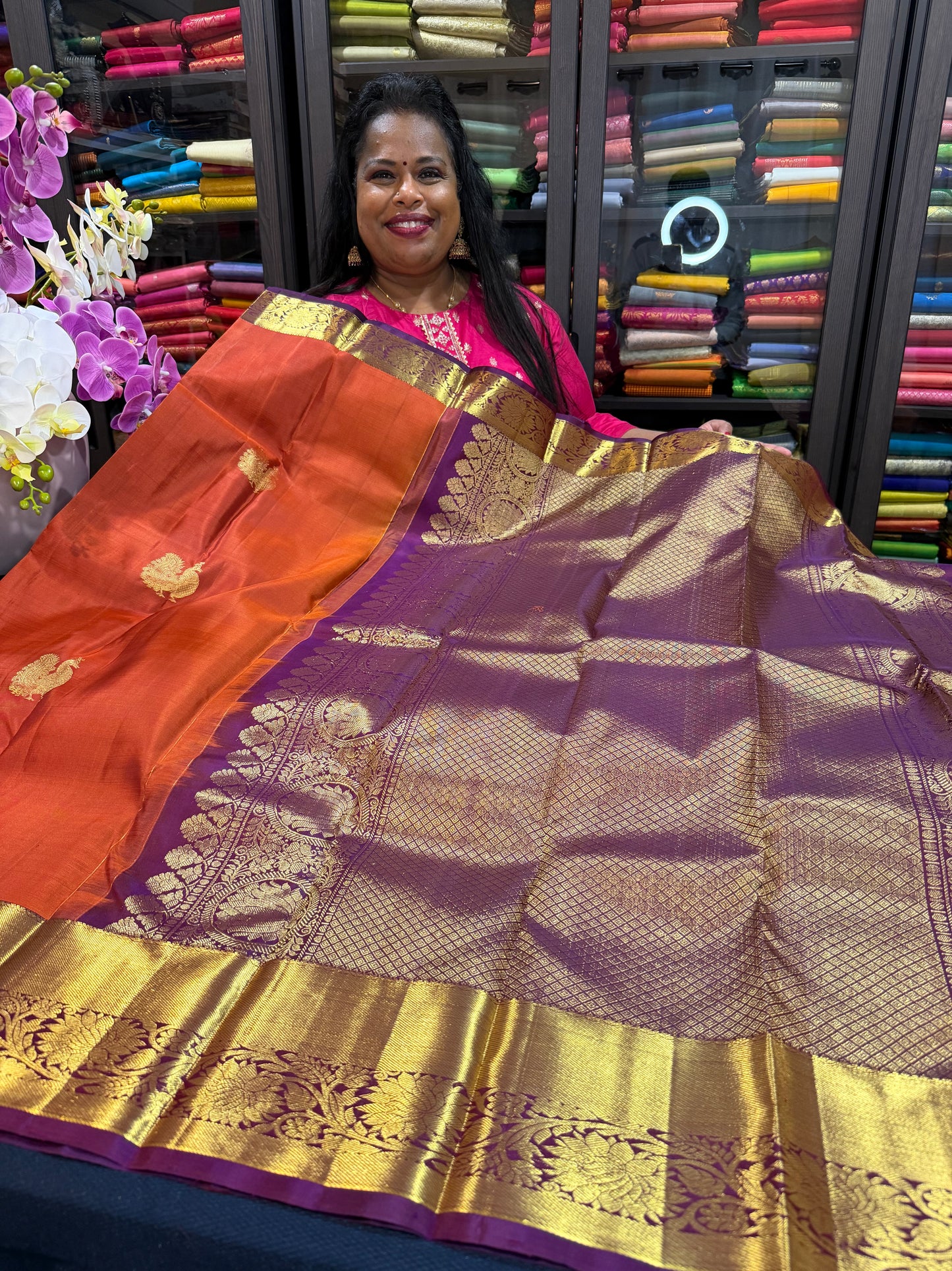 Bridal Kanchipuram Pure Silk Saree Kanjivaram Sari SPK462
