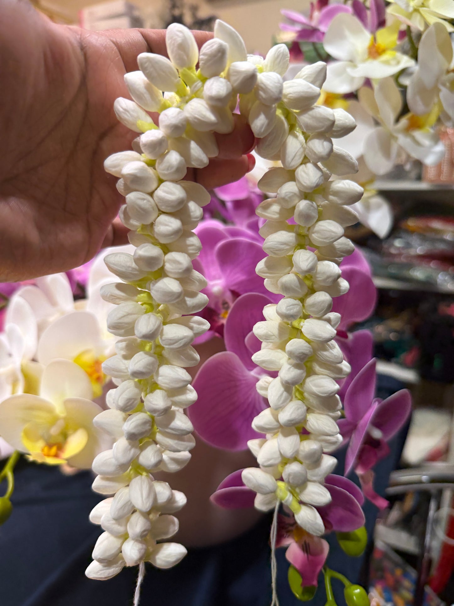 16” 1 Mulam Mallipoo Natural Looking Handmade Jasmine Buds Gajra G2