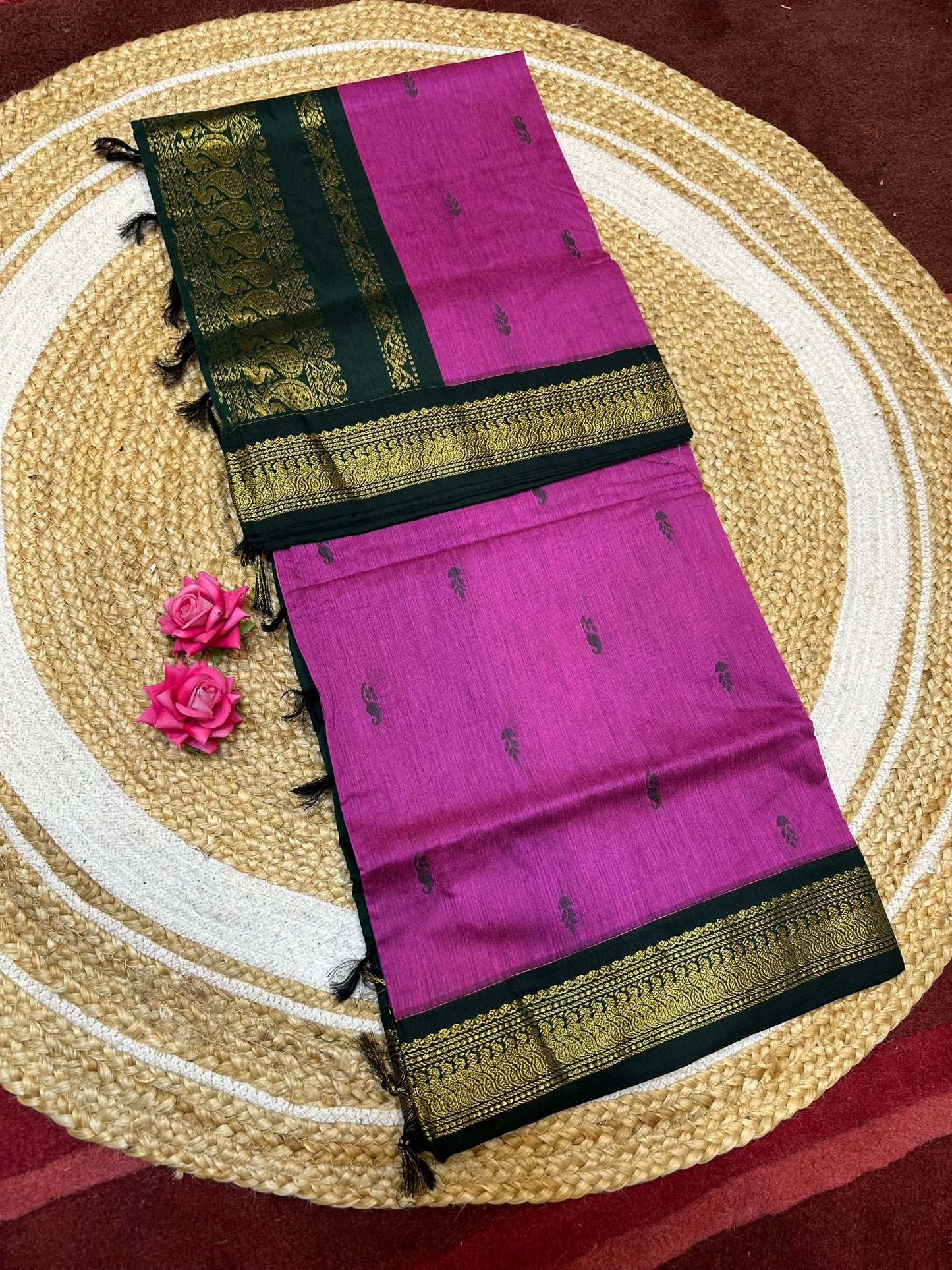 Kalyani Silk Cotton Traditional Sari South Indian Saree S140