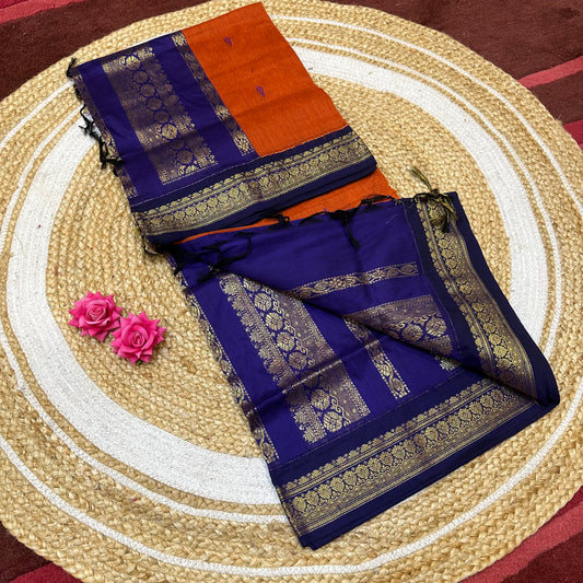 Kalyani Silk Cotton Traditional Sari South Indian Saree S140