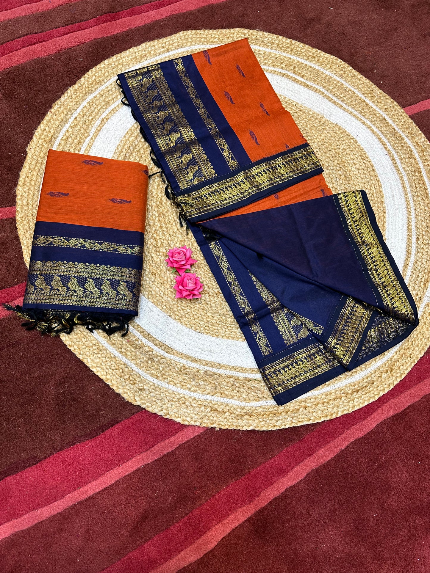 Kalyani Silk Cotton Traditional Sari South Indian Saree S140