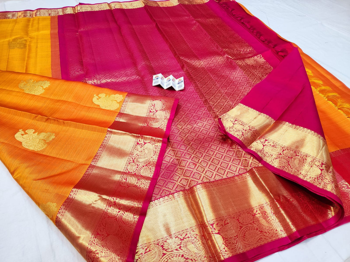 Kanchipuram Pure Silk Saree Bridal Kanjivaram Sari SPK273