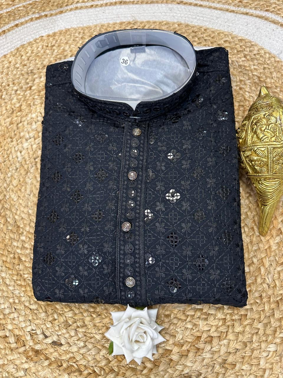 Yellow Men’s Kurta Indian Sherwani Bollywood outfit M15