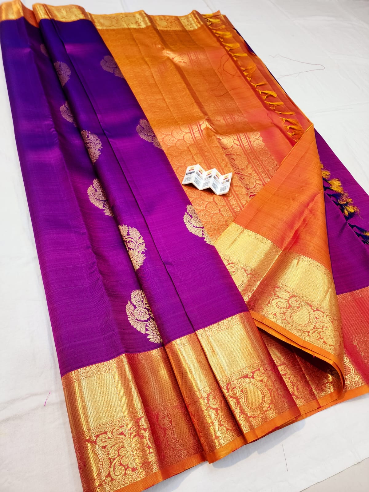Kanchipuram Pure Silk Saree Bridal Kanjivaram Sari SPK276