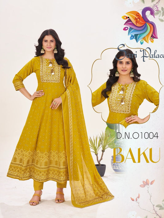 Black Indian Pakistani Anarkali Outfit Salwar Kameez Kurti Suit EID SS39