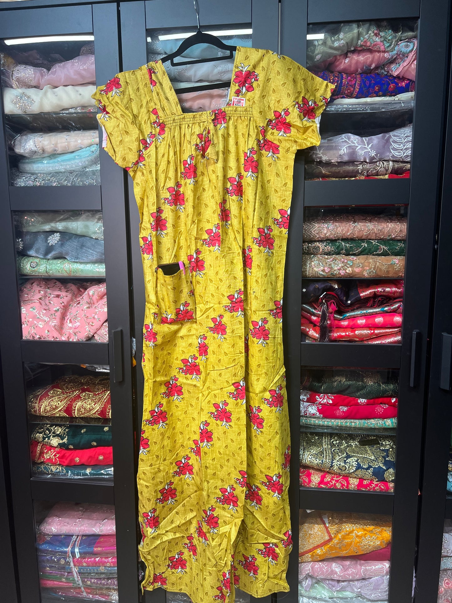 Free size Indian Cotton Nighty Nightgown NI3