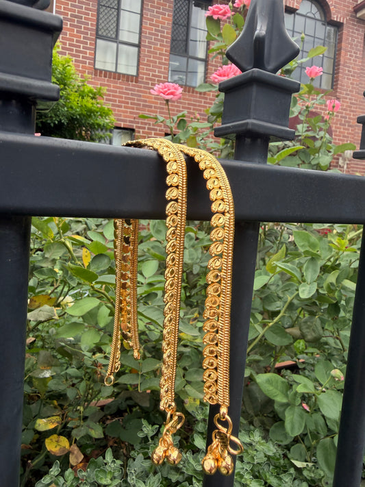 Foaming Gold Indian Payal Kolusu Anklets Golusu P6