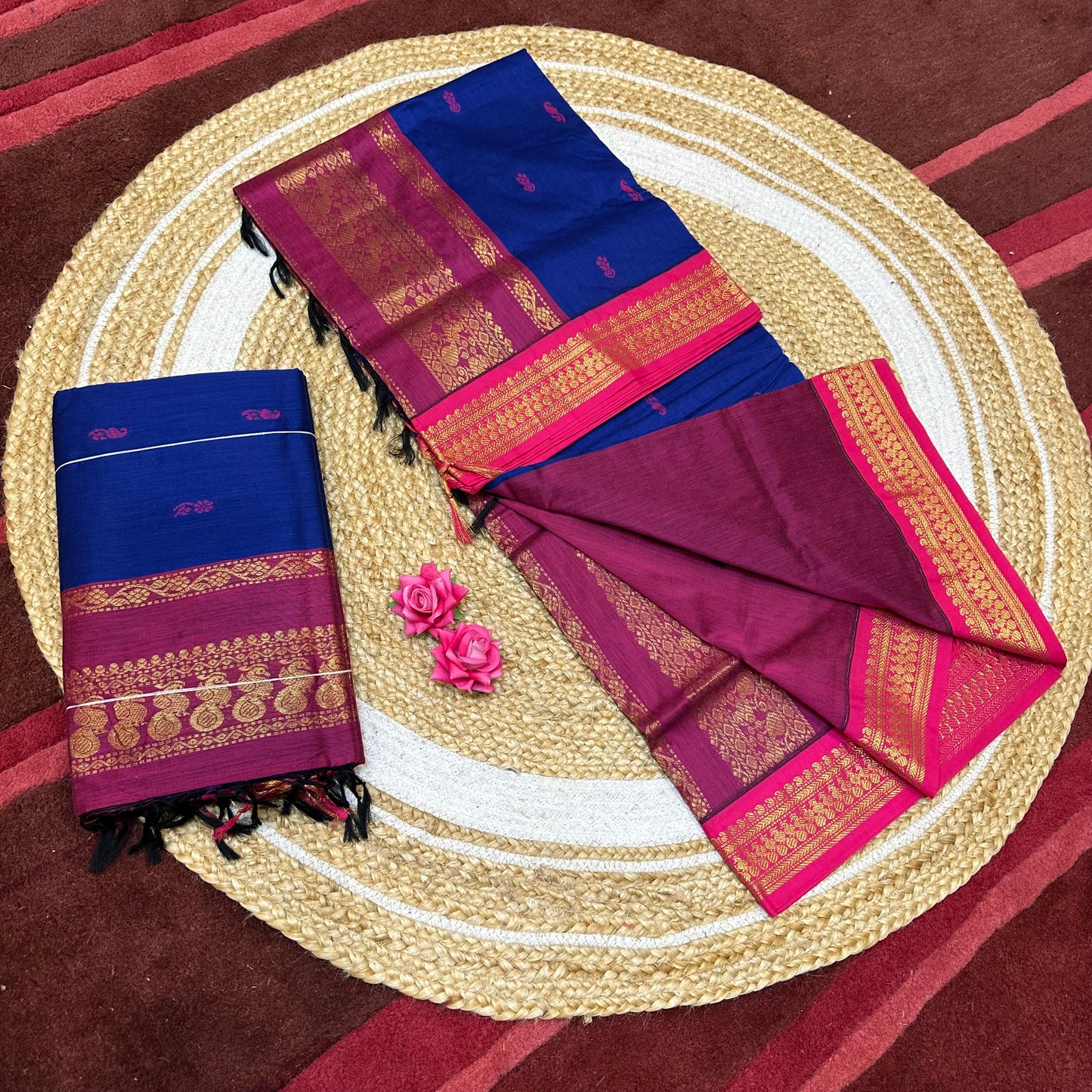 Kalyani Silk Cotton Traditional Sari South Indian Saree S140