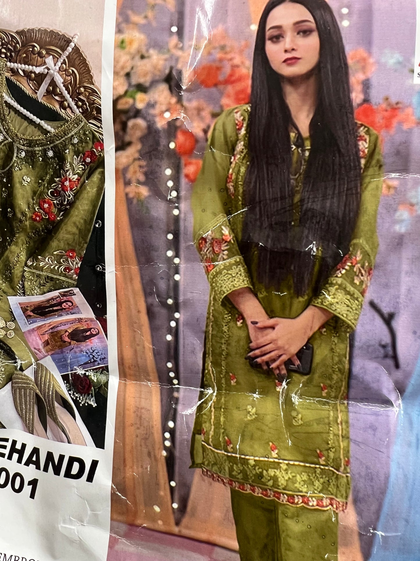 44โ 2XL Indian Ladies Outfit Green Salwar Kameez Suit SS1