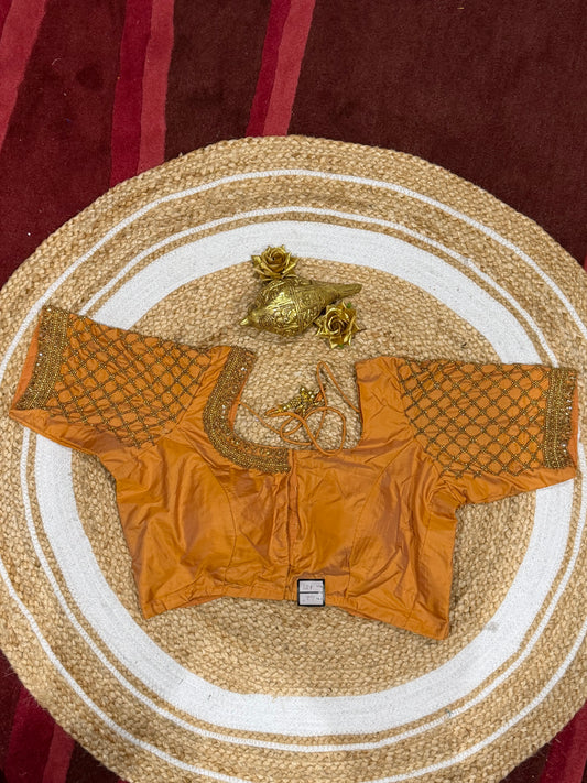 42” XL Size 12 size Aari Worked Sari Blouse Indian Saree Top B166