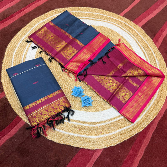 Kalyani Silk Cotton Sari South Indian Saree S140