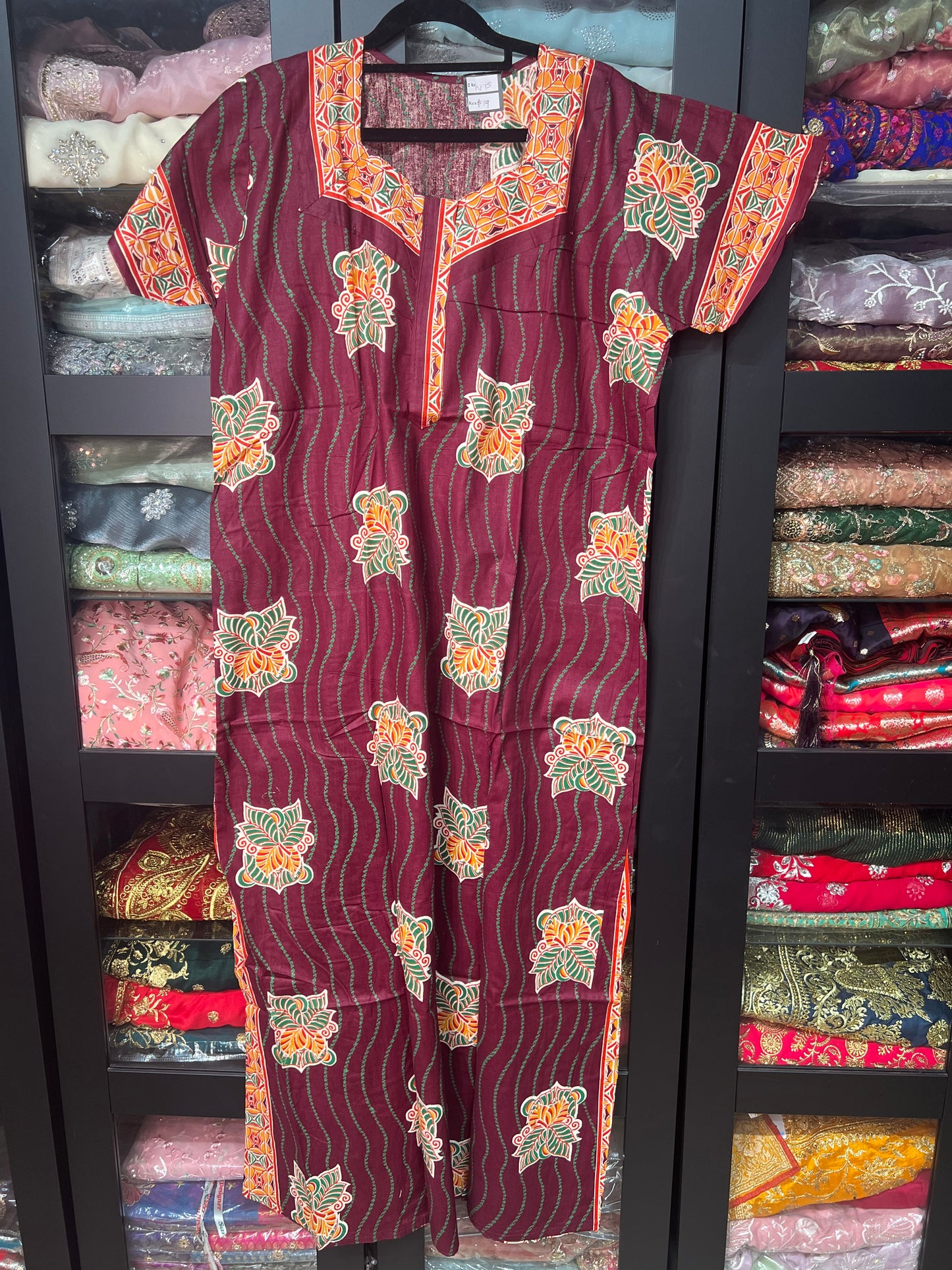 Free size Indian Cotton Nighty Nightgown NI15