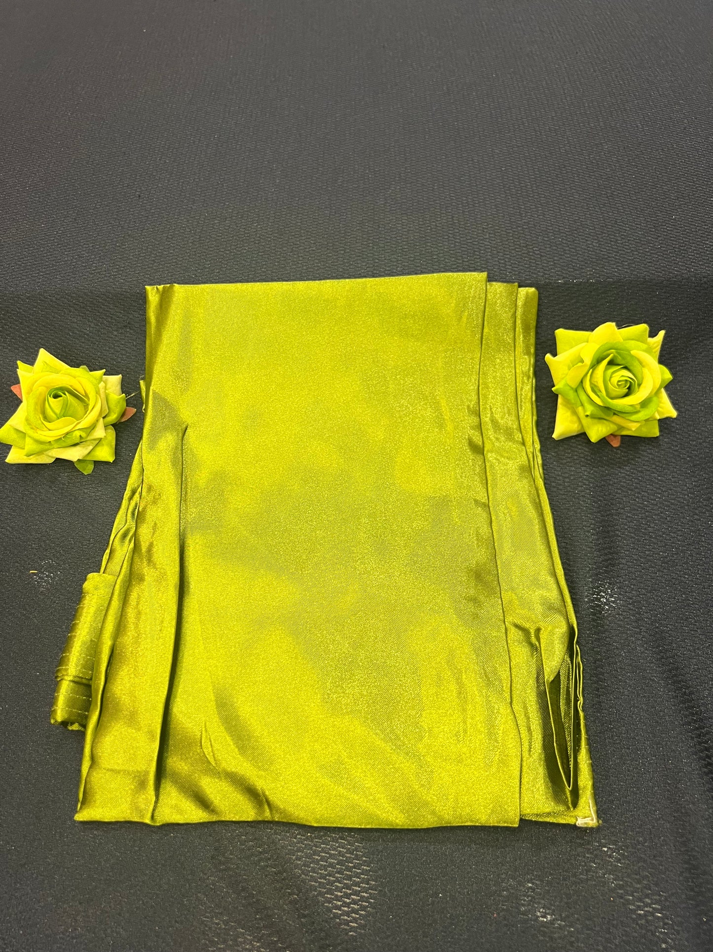 Petticoat Satin Underskirt Mehendi Green P1