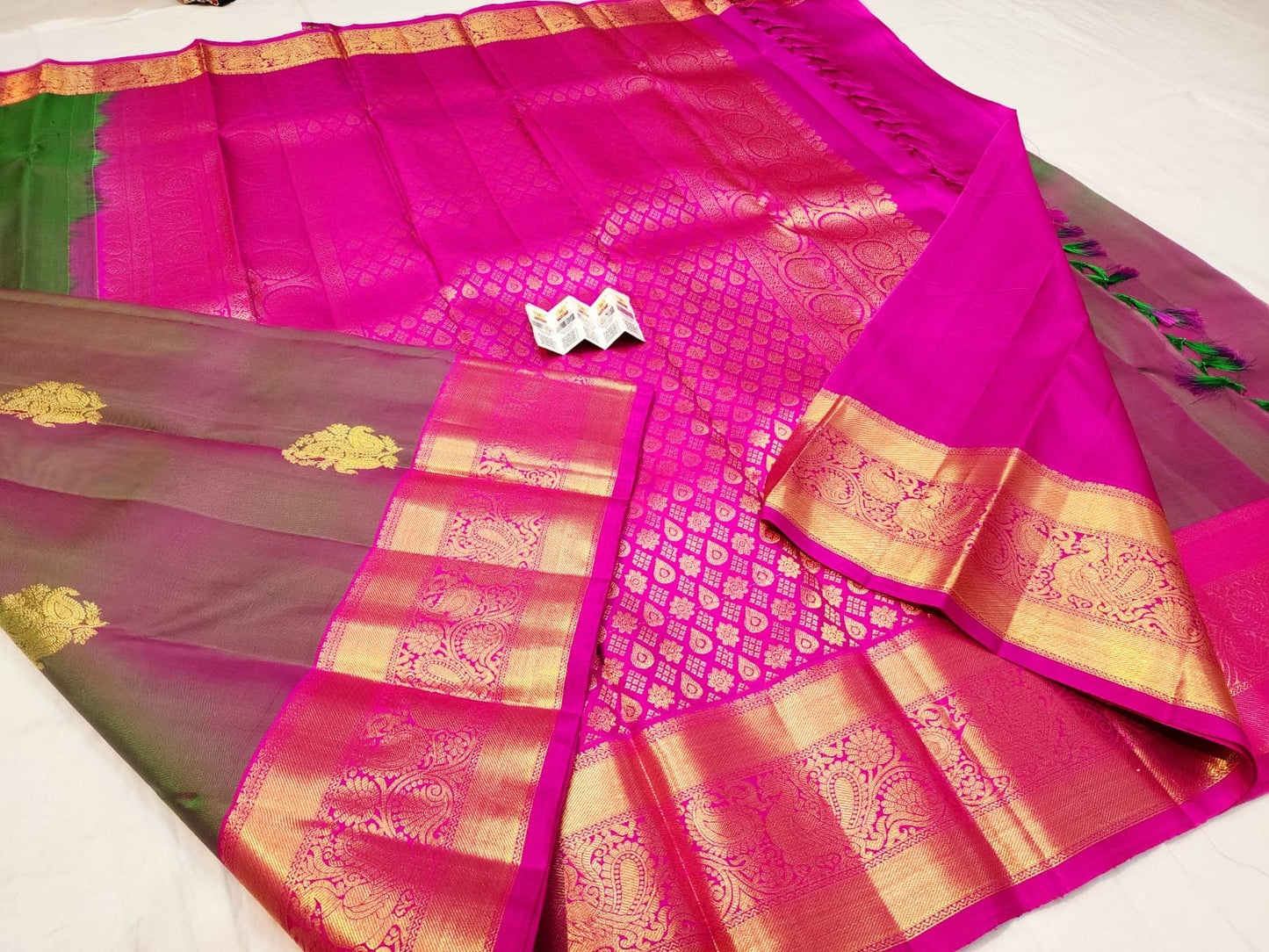 Kanchipuram Pure Silk Saree Bridal Kanjivaram Sari SPK275