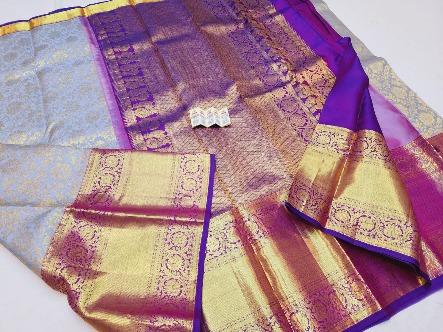 Kanchipuram Bridal Pure Silk Saree with Gold Zari Kanjivaram Sari| SPK088