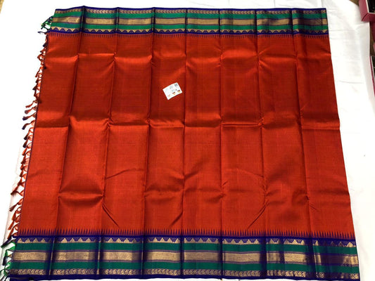 Kanchipuram Pure Silk Sari Handloom Kanjivaram Saree | SPK001