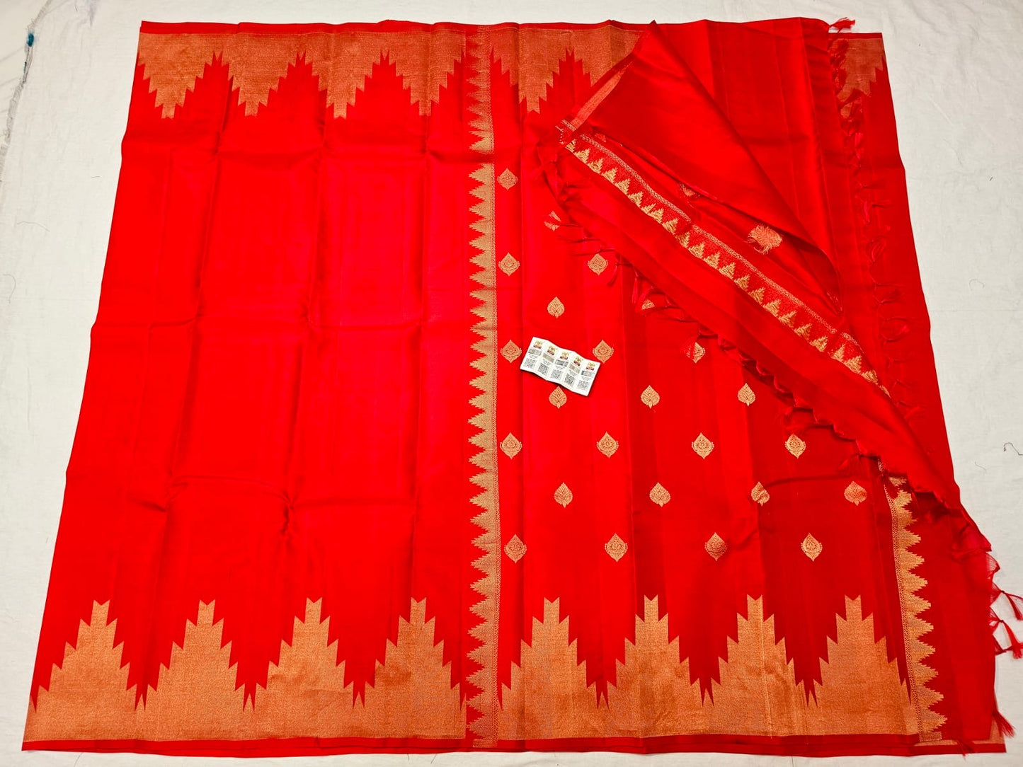 Kanchipuram Pure Silk Saree Bridal Indian Kanjivaram Sari SPK301