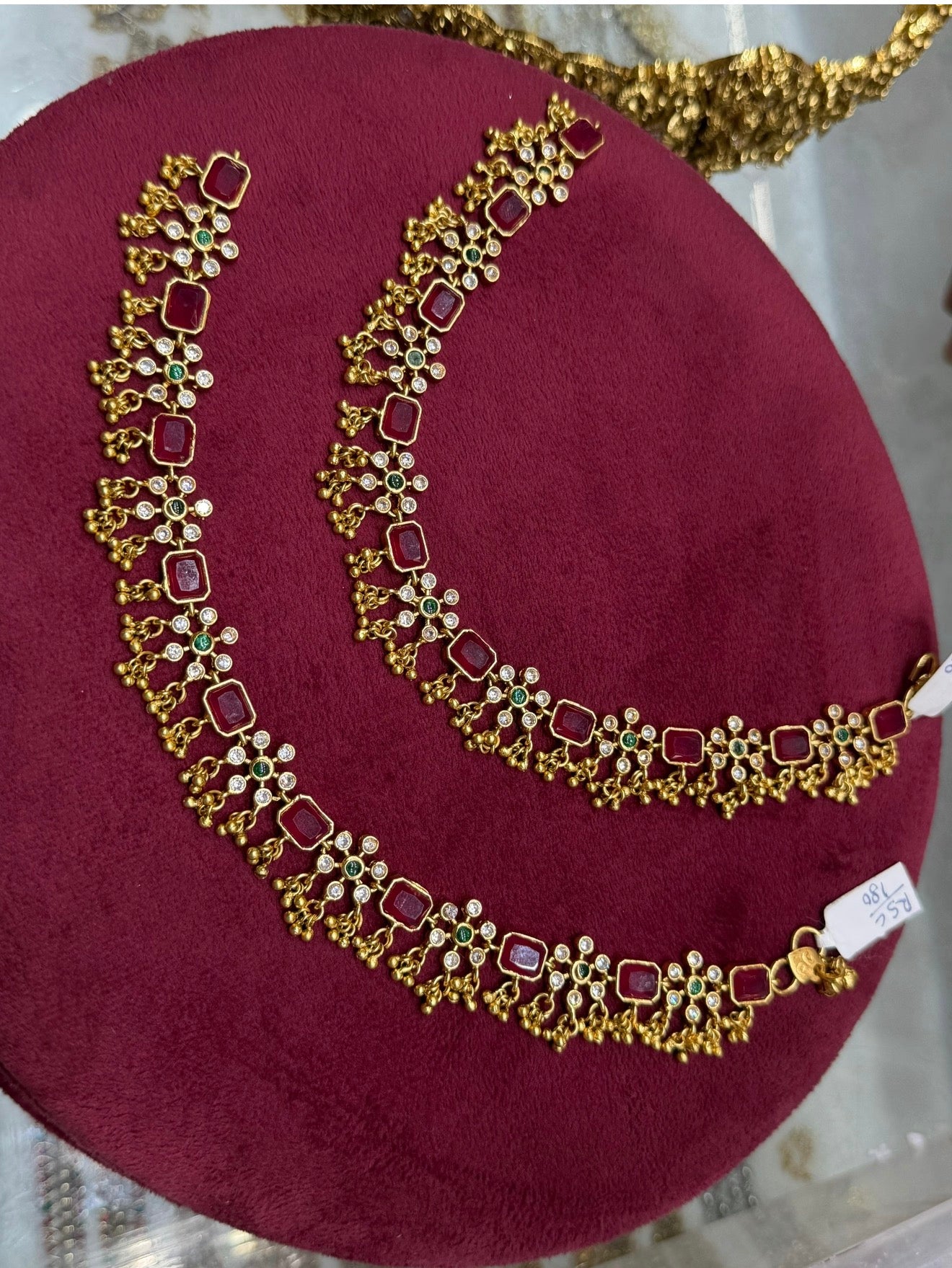 Brass Traditional Indian Payal Kolusu Anklets P1