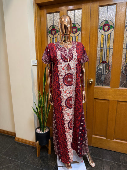 Free size Indian Cotton Nighty Nightgown NI1