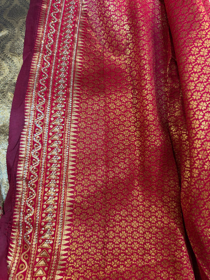 Sari Indian Fancy Party wear Silk Saree with Swarovski stones S141