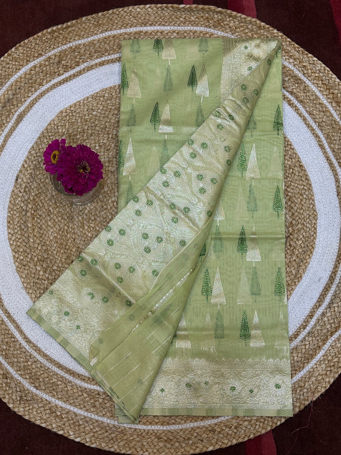 Aqua Green Casual Sari Indian Saree S33