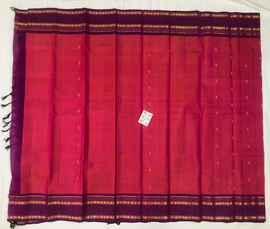 Vintage Kanchipuram Pure Silk Saree Bridal Indian Kanjivaram Sari SPK317