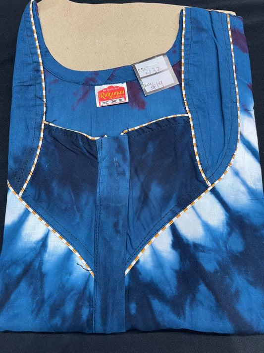 2XL size Indian Cotton Nighty Nightgown NI33