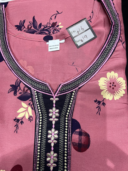 Free size Indian Cotton Nighty Nightgown NI6