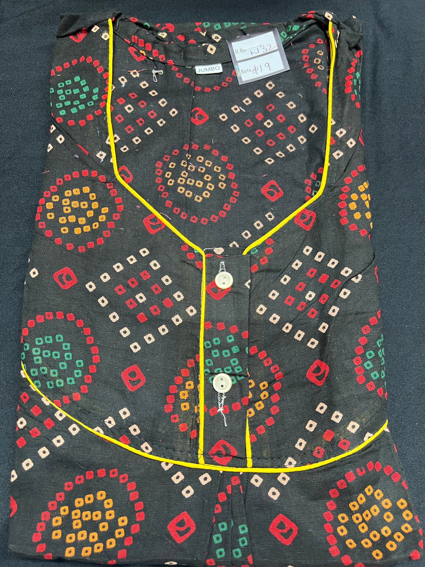 Free size Indian Cotton Nighty Nightgown NI32