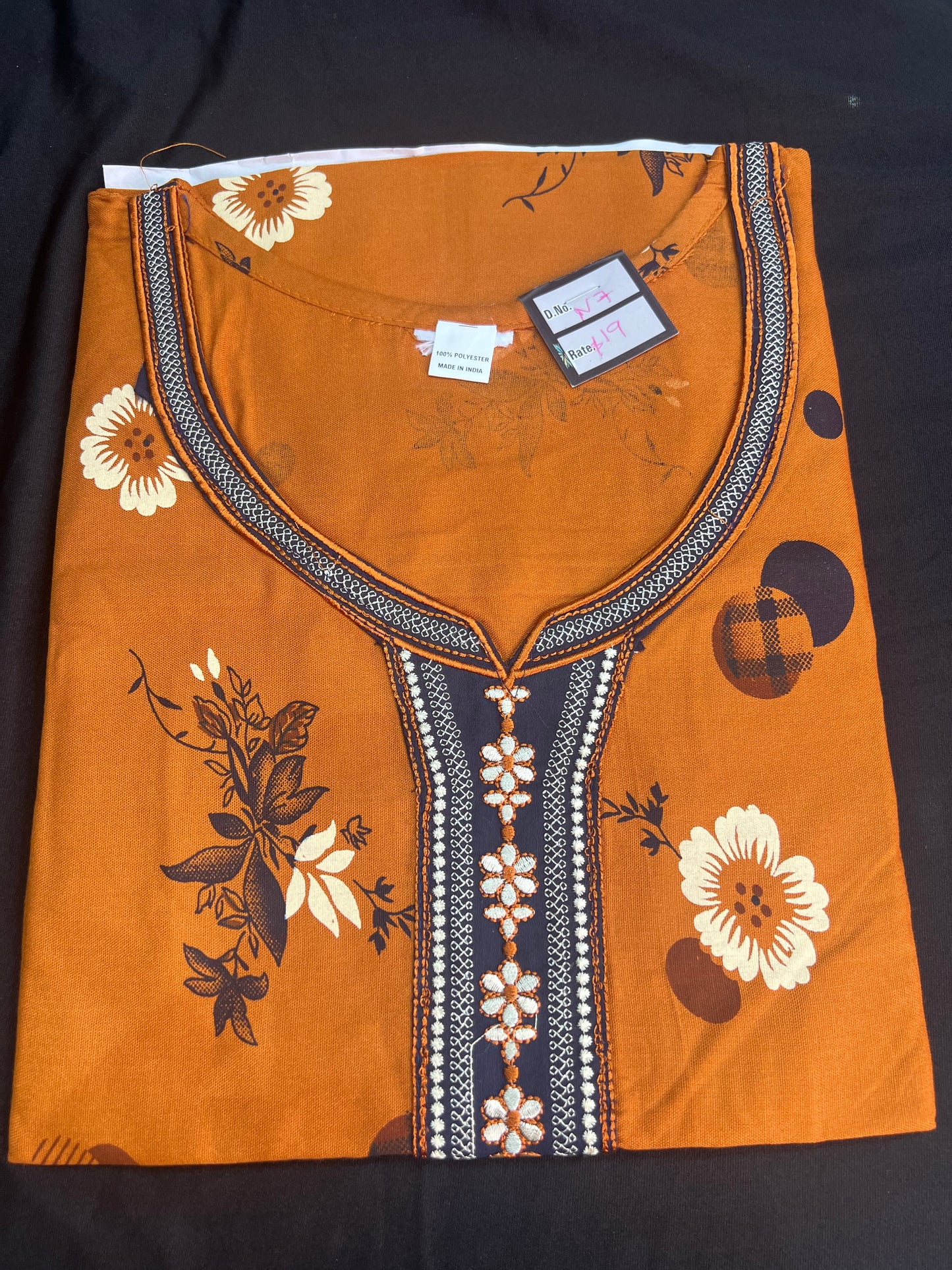 Free size Indian Cotton Nighty Nightgown NI7