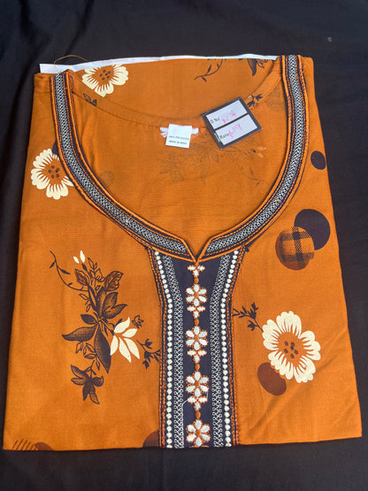Free size Indian Cotton Nighty Nightgown NI7