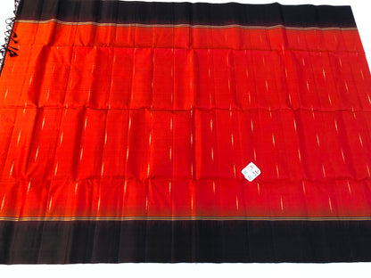 Kanchipuram Pattu Soft Silk Saree Pure Silk Bridal Sari Orange | SS23