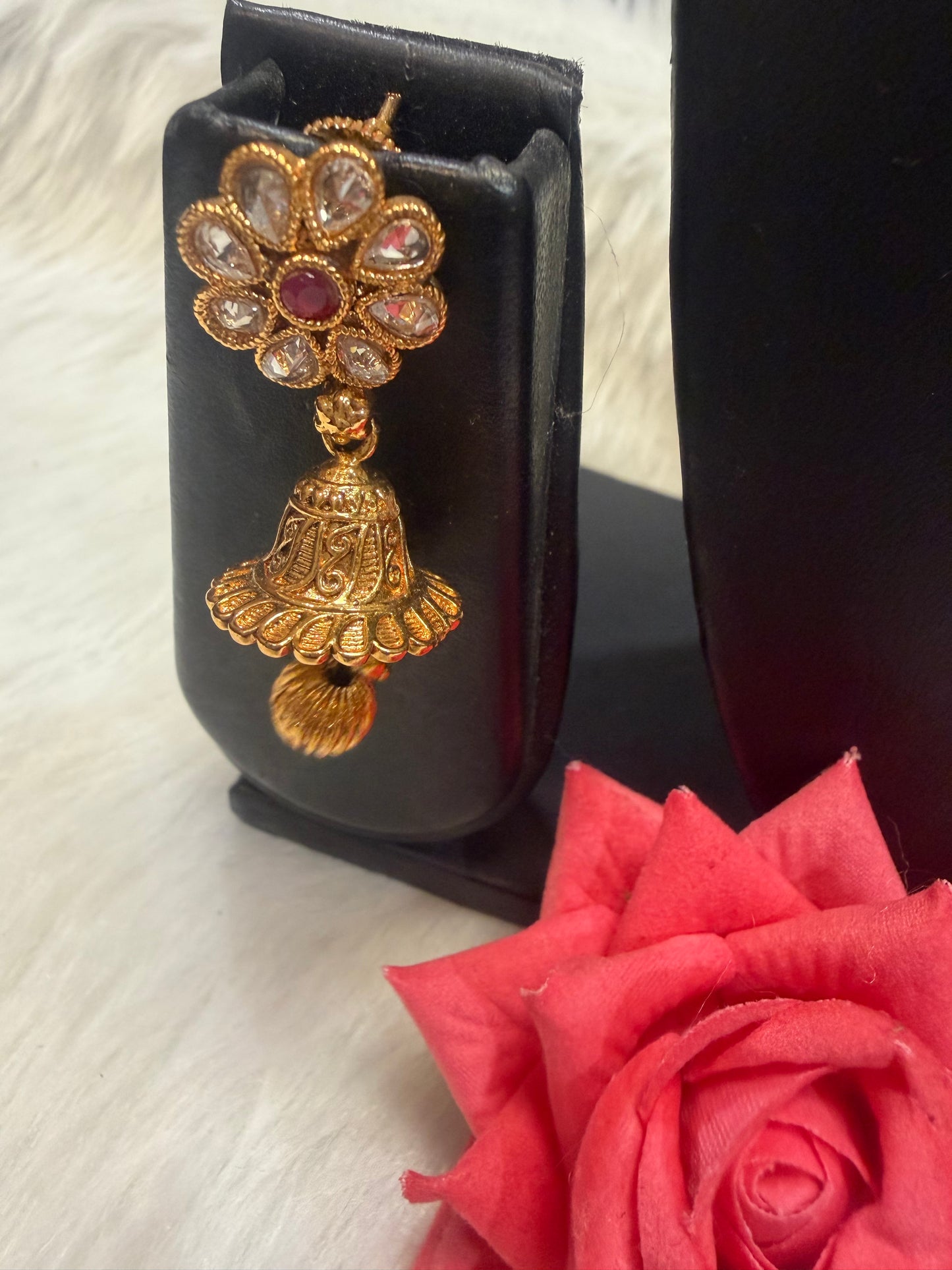 Indian Jewellery set Brass Necklace with Earrings N9