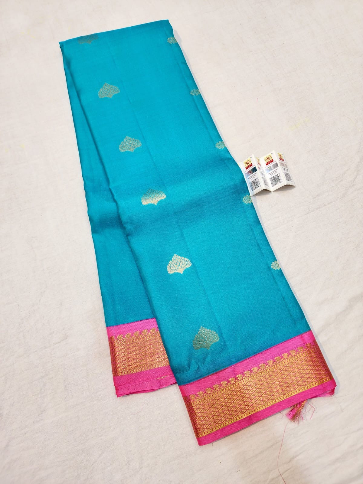 Korvai Kanchipuram Pure Silk Saree Handloom Kanjivaram Sari| SPK184