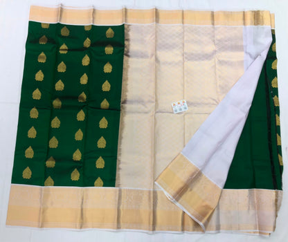 Kanchipuram Pure Silk Saree Bridal Indian Kanjivaram Sari SPK307