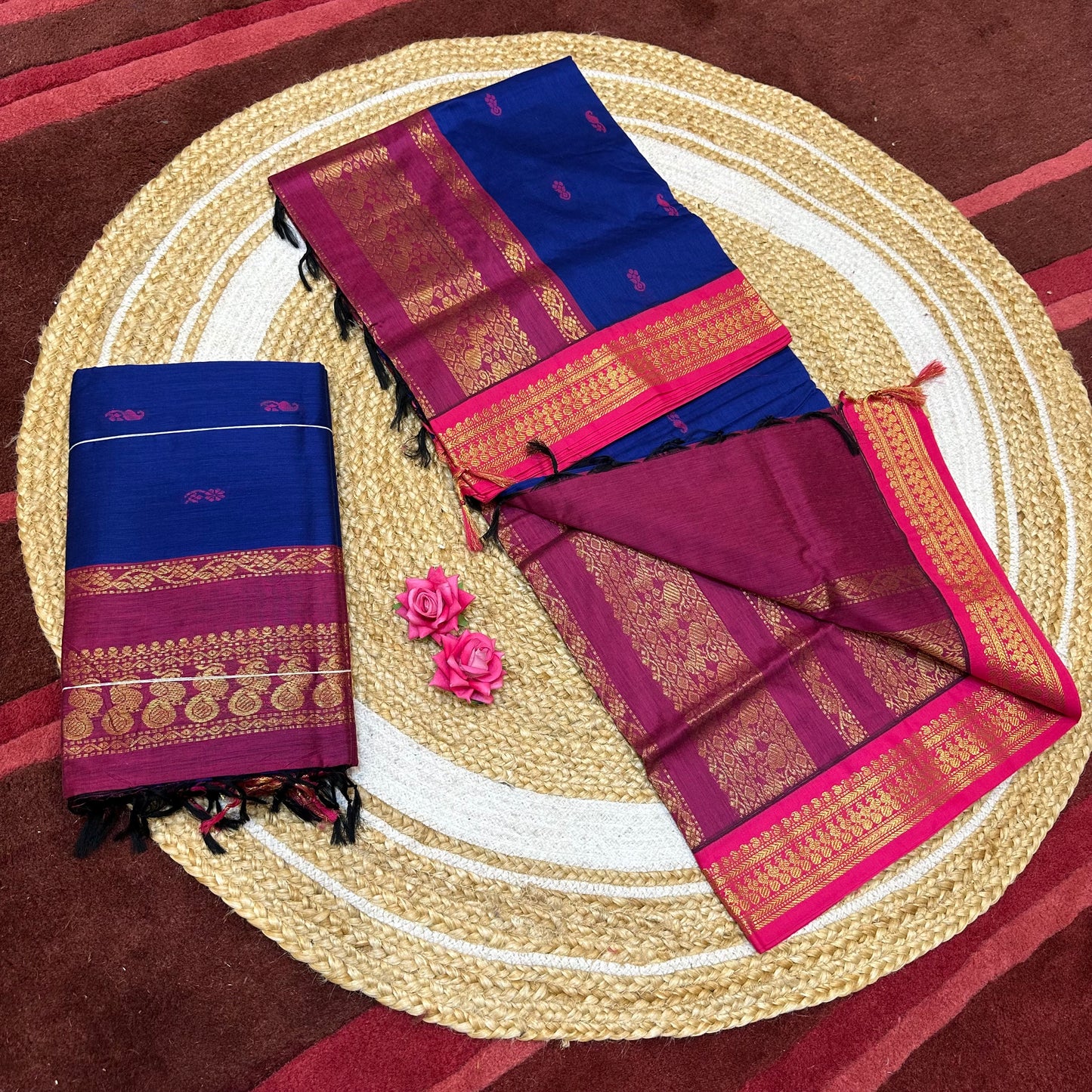 Kalyani Silk Cotton Traditional Sari South Indian Saree S140