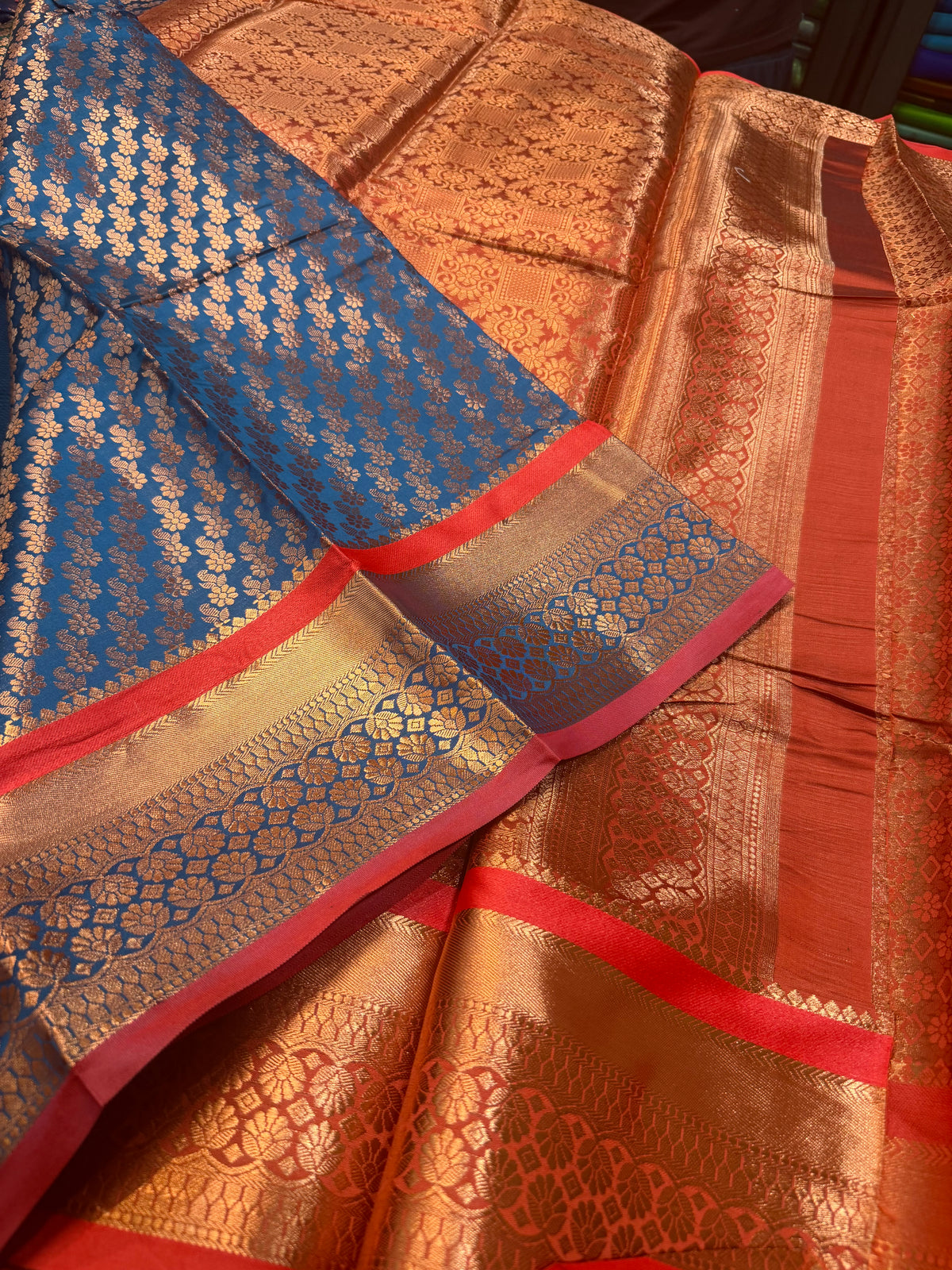 Sari Indian Bollywood Art Silk Greenish Blue Diwali Saree Z13 Col 4