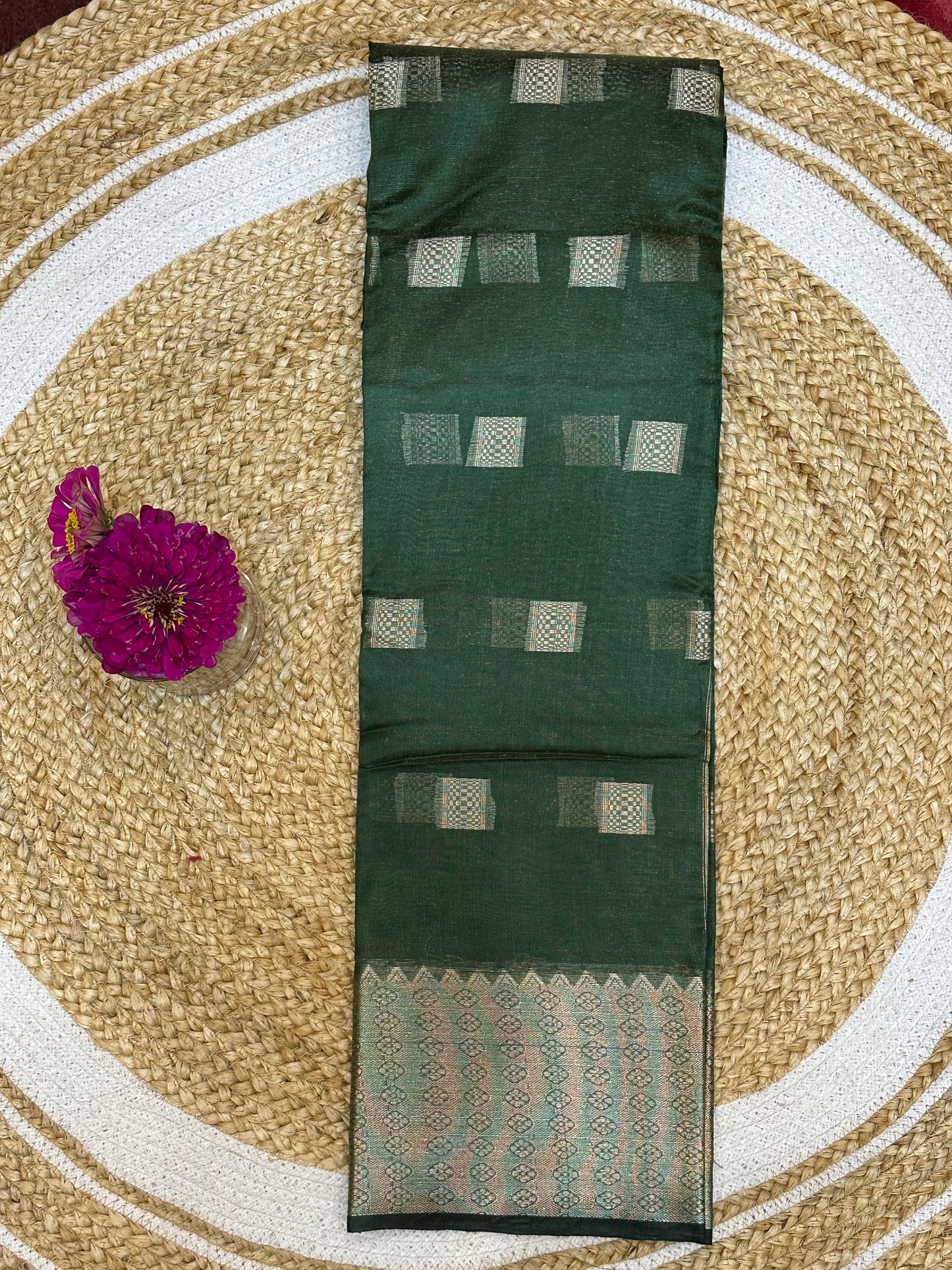 Green Sari Indian Saree S29