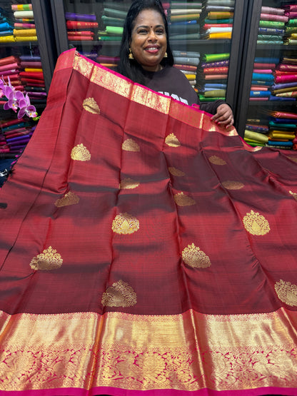 Bridal Kanchipuram Pure Silk Saree Kanjivaram Sari SPK464