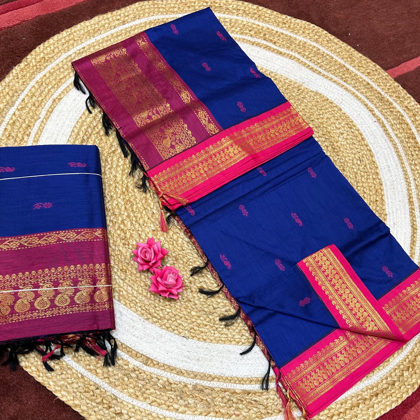 Kalyani Silk Cotton Traditional Sari South Indian Saree S140