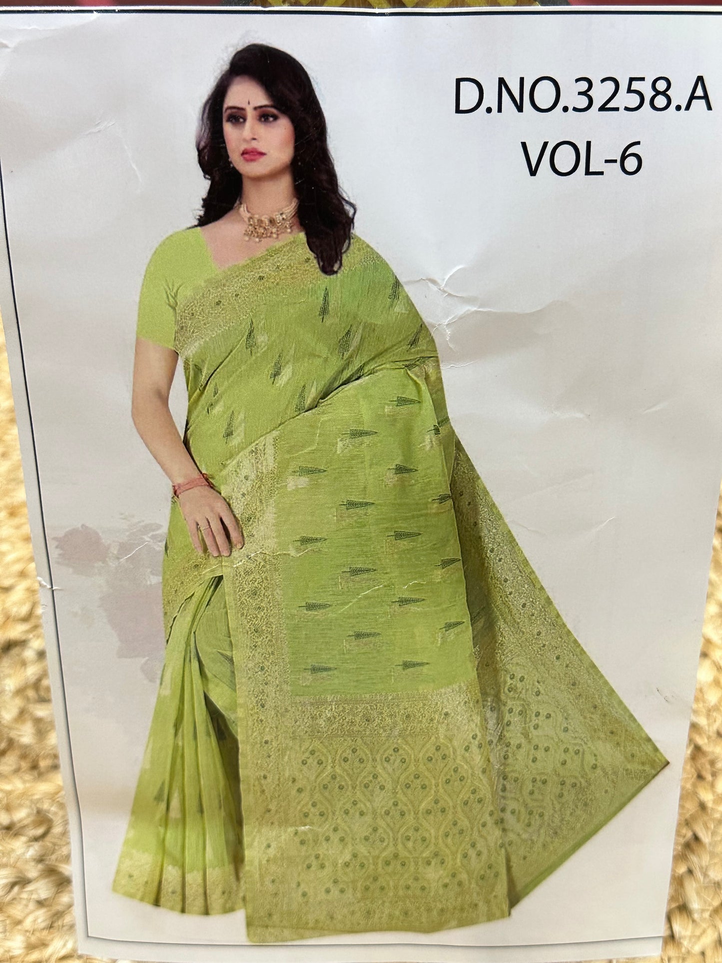 Green Casual Sari Indian Saree S34