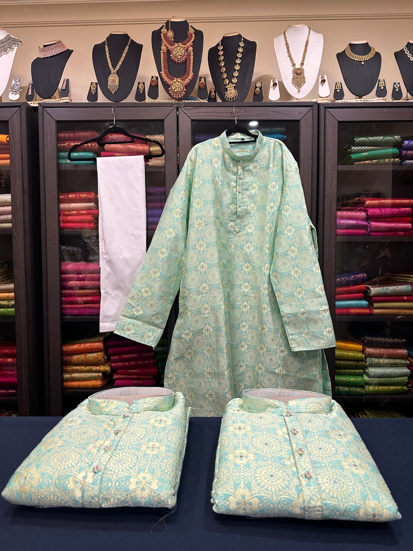 52” 6XL Men’s Kurta Indian Men’s Sherwani Bollywood outfit M4