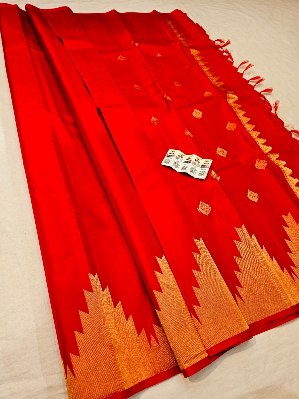 Kanchipuram Pure Silk Saree Bridal Indian Kanjivaram Sari SPK301