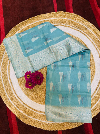 Blue Sari Indian Saree S32